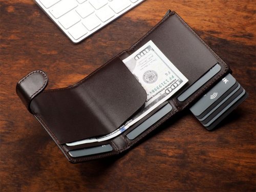 Oxford RFID pénztárca - barna