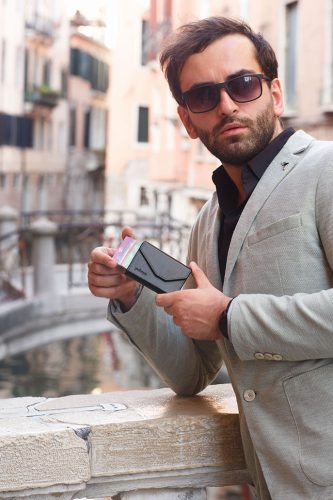 Raven RFID pénztárca - barna