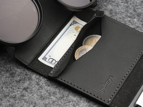 Porter RFID pénztárca - Hunter Leather - Fekete