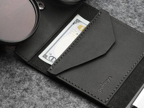 Porter RFID pénztárca - Hunter Leather - Fekete