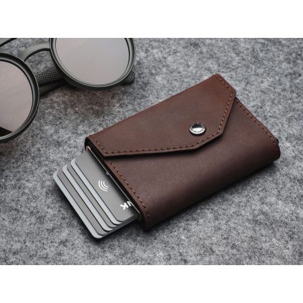 Porter RFID pénztárca - Hunter Leather - Barna