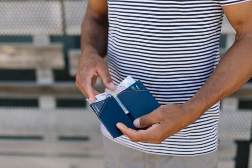 ROIK City Blue Navy - slim pénztárca