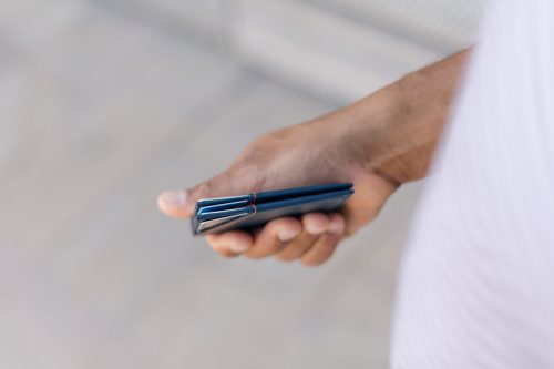 ROIK City Blue Navy - slim pénztárca