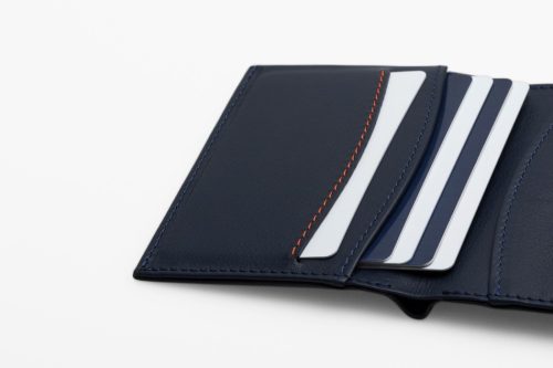 ROIK Avenue Blue Navy - slim férfi pénztárca