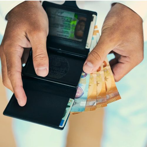 KLIK Minimal Coin Slim Wallet XL