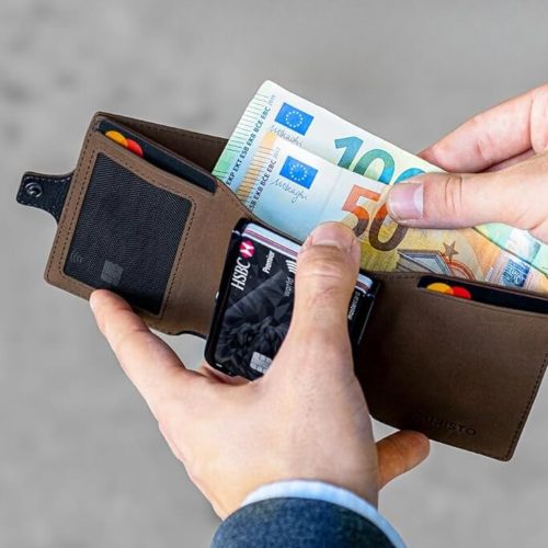 KLIK Minimal Coin Zip Slim Wallet