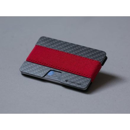 N Wallet - Karbon - Piros