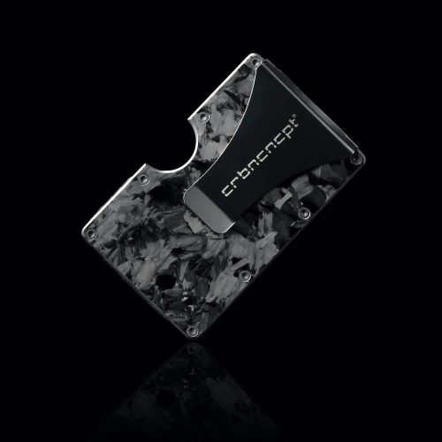 Pénzcsipeszes kártyatartó - Forged Carbon